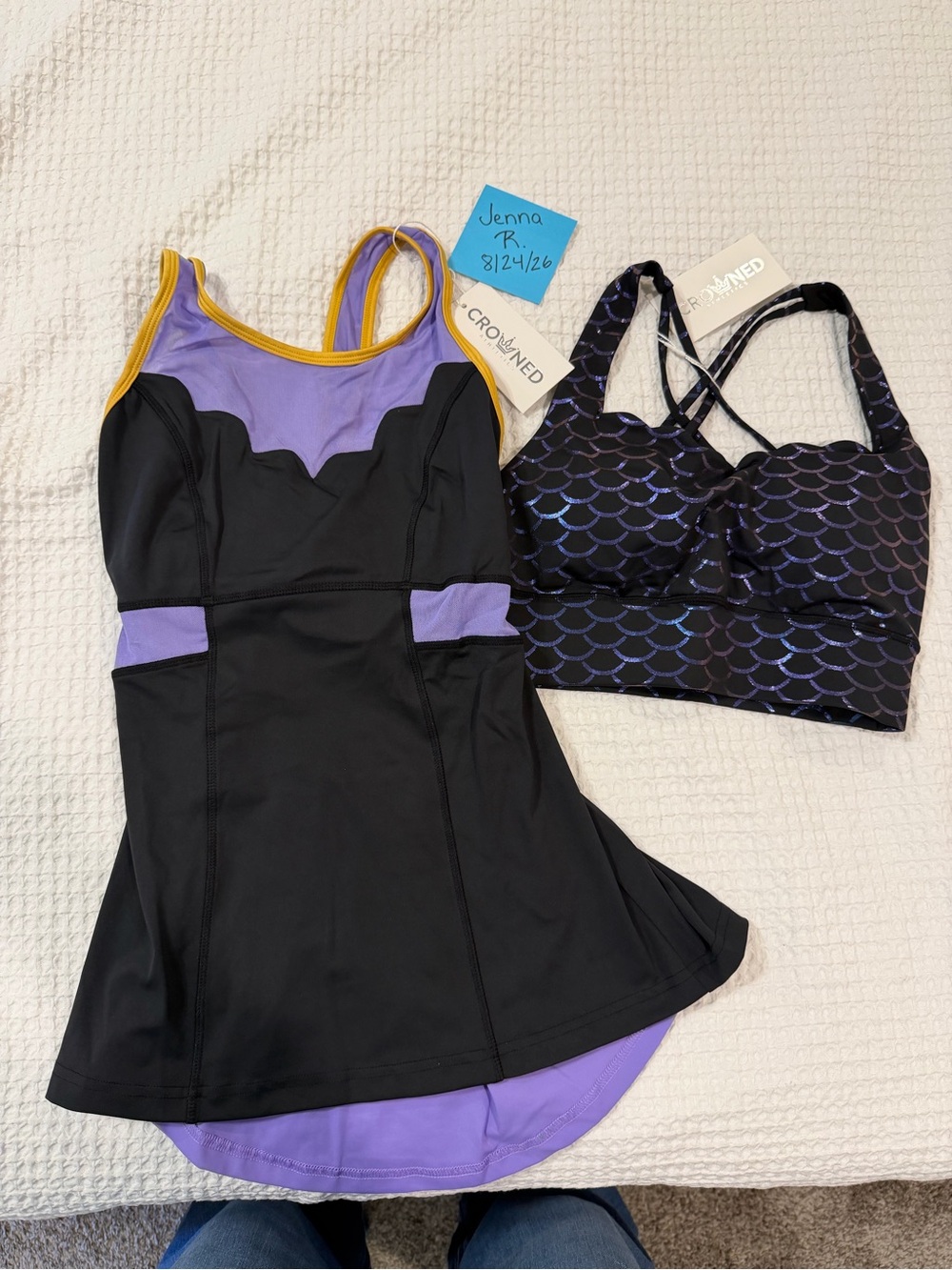 Crowned Athletics Sea Witch athletic top and bra